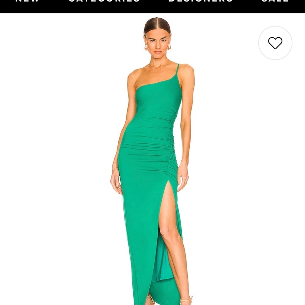 Green dress from Revolve